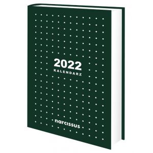 2024 Kalendarz Narcissus Dzienny Kropki A5, Zielony